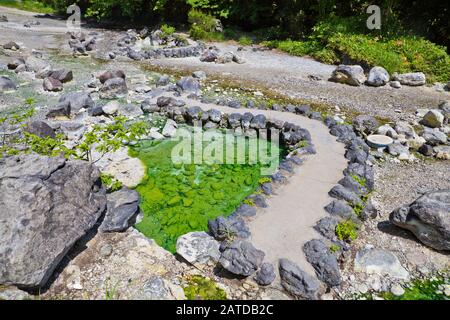 Sainokawara Park am Kasatzu Onsen, Gunma Präfektur, Japan Stockfoto