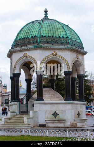 Deutscher Brunnen am Sultanahmet-Platz in Istanbul, Türkei Stockfoto