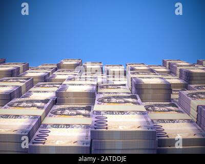 Ungarische Forint, Geschäftshintergrund. HUF. Nahaufnahmen Stockfoto