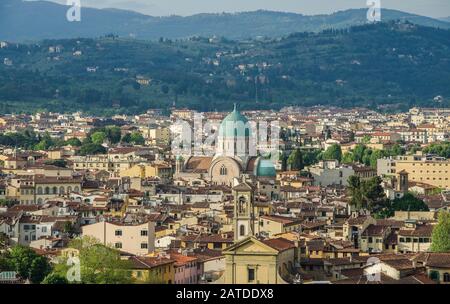 Florenz. Das Gebäude der städtischen Synagoge. Stockfoto