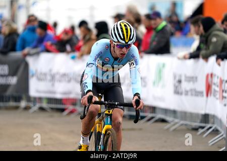 Dubendorf, Schweiz. Februar 2020. Yentl Bekaert (BEL) während der Cyclo-Cross-Weltmeisterschaften der Saison 2020 in Dubendorf, Schweiz Foto von Soenar Chamid/SCS/AFLO (HOLLAND OUT) Credit: AFLO Co. Ltd./Alamy Live News Stockfoto