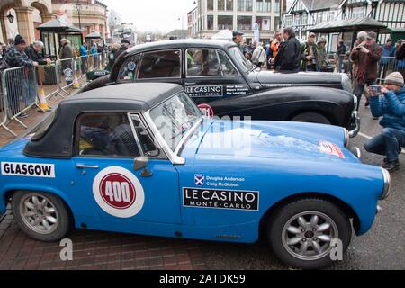 Rallye Monte Carlo Banbury 2020 MG Midget Stockfoto