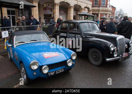 Rallye Monte Carlo Banbury 2020 MG Midget Stockfoto