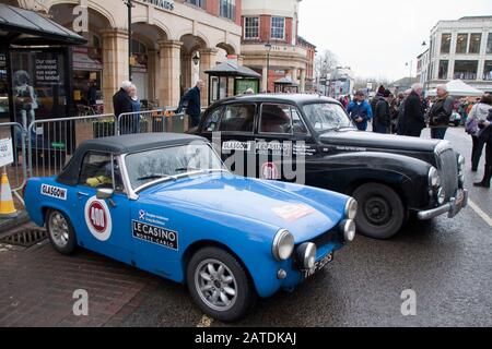 Rallye Monte Carlo Banbury 2020 MG Midget Stockfoto