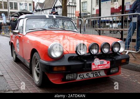 Rallye Monte Carlo Banbury 2020 MG Midget Stockfoto