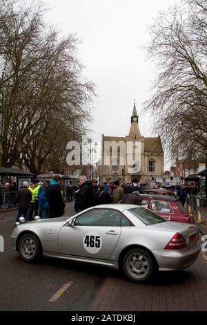 Rallye Monte Carlo Banbury 2020 Mercedes SLK Stockfoto