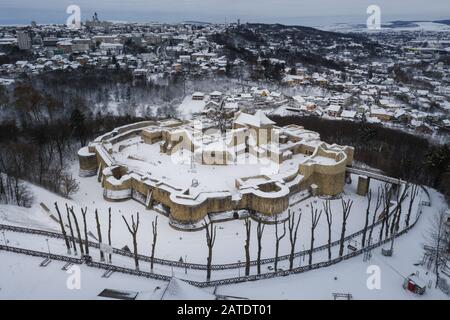 Festung Suceava in Suceava, Rumänien Stockfoto