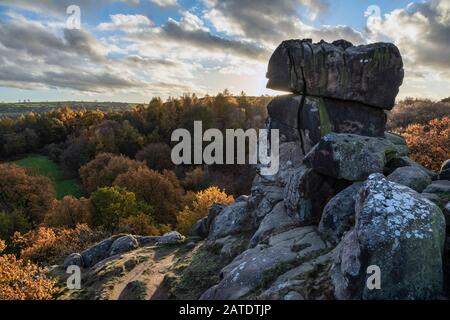 Robin Hood's Stride, Harthill Moor, Peak District National Park, Derbyshire Stockfoto