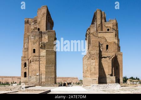 Historische Ruinen des AK-Saray Palastes in Shakhrisabz, Usbekistan Stockfoto
