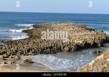 Portugal Beauty Shore der Natur im Atlantischen Ozean Stockfoto