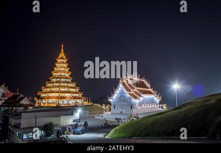 Wat Huay Pla Kang, chinesischer Tempel in der Provinz Chiang Rai, Thailand Stockfoto