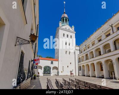 Szczecin, Provinz Westpomeran, Polen. Pommerschen Dukes Castle, innerbailey. Stockfoto