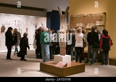 Togu na Support Post, Mali; Dogon Peoples, Metropolitan Museum of Art, NYC, USA Stockfoto