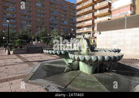 Paseo Marítimo Rey de España, Strandpromenade, Fuengirola, Costa del Sol, Spanien Stockfoto