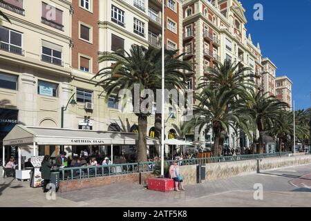Plaza de la Marina, Málaga, Spanien Stockfoto
