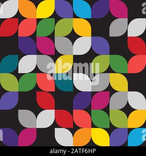 Bunte Abstrakte Geometrische Blatt Textur Hintergrund Stock Vektor