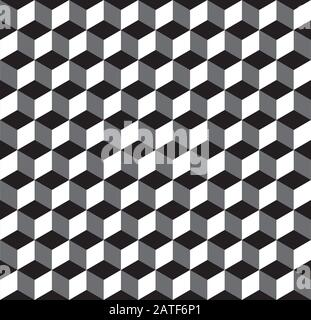 Nahtlose Geometrische Würfel Textur Muster Hintergrund Stock Vektor