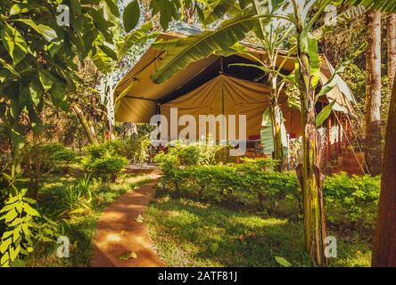 Afrikanisches Lager in Nairobi - Kenia Stockfoto