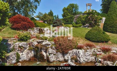 Park von Nyon - Schweiz Stockfoto