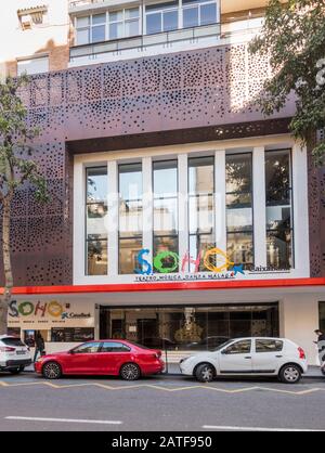 Theater "La Soho", Theater "Soho", Antonio Banderas neues Theater im spanischen Soho, Malaga, andalucia. Stockfoto