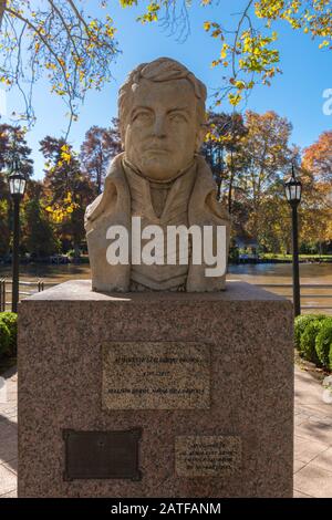 Büste von Admiral Guillermo Brow im Museo Naval de la Nacion oder National Navy Museum, Tigre, La Plata Delta, Buenos Aires, Argentinien, Lateinamerika Stockfoto