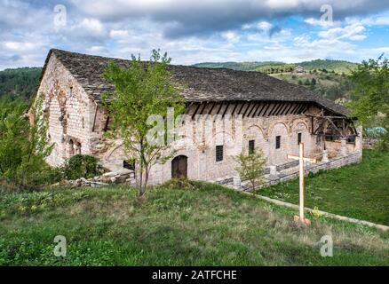 Marienkathedralkirche (Dormition des Theotokos), Ostorthodoxe, in Voskopoja (Voskopoje), Albanien Stockfoto