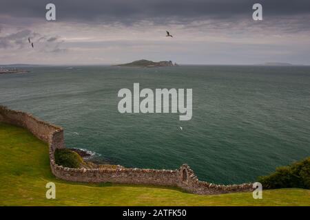 Irlands Eye Island aus Howth, Dublin, Irland Stockfoto