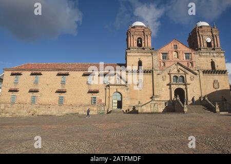 Das Kloster Convento de los Franciscanos und Basílica Menor in Monguí, Boyaca, Kolumbien Stockfoto