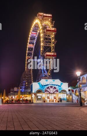 Riesenrad im Prater Park, Wien, Österreich Stockfoto