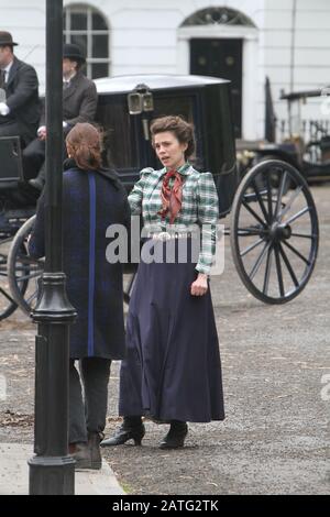 Howards End On Location with Tracey Ullman and Hayley atwell. Islington 5./2017 (Credit-Image©Jack Ludlam) Stockfoto