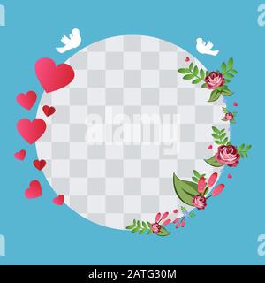 Valentinstag Hintergrund mit realistischem Herzen. Grußkarte, Stock Vektor