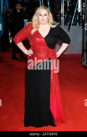 Royal Albert Hall, London, Großbritannien. Februar 2020. Rebel Wilson nimmt an den EE British Academy Film Awards 2020. Bild nach Gutschrift: Julie Edwards/Alamy Live News Stockfoto