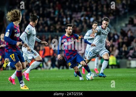 Camp Nou, Barcelona, Katalonien, Spanien. Februar 2020. La Liga Fußball, Barcelona gegen Levante; Lionel Messi vom FC Barcelona Credit: Action Plus Sports/Alamy Live News Stockfoto