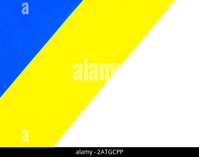 Staatsflaggen der Ukraine mit Platz für Text. Stockfoto