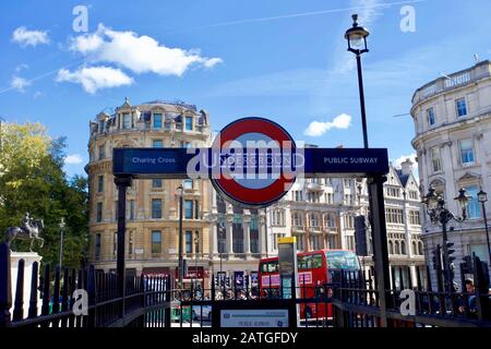 Underground, Charing Cross, London, England. Stockfoto