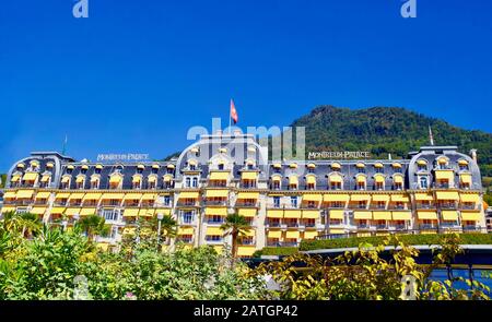 Fairmont Le Montreux Palace, Montreux, Kanton Waadt, Schweiz. Stockfoto