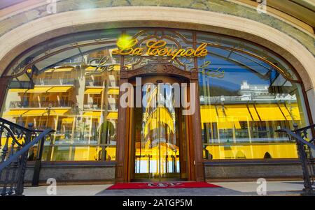 Fairmont Le Montreux Palace, Montreux, Kanton Waadt, Schweiz. Stockfoto