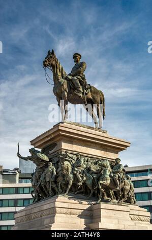 Denkmal für den Zaren Alexander der Befreier (Zar Osvoboditel), von Arnoldo Zocchi, neoklassizistischer Stil, 1907, in Sofia, Bulgarien Stockfoto