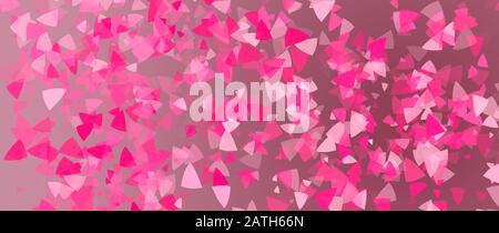 Abstrakter Hintergrund mit rosa geometrischen Formen Stockfoto