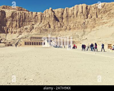 Leichentempel der Hatschepsut, Ägypten Stockfoto