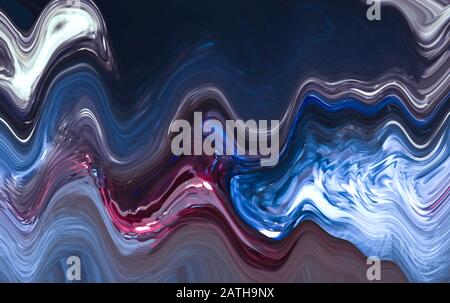 Abstrakter Hintergrund von Ölflecken und -Linien. Vorlage für Design, Websites, Postkarten. Stockfoto