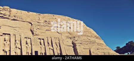 Kleiner Tempel von Nefertari, Abu Simbel, Ägypten Stockfoto