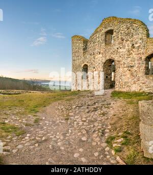 Ruinen der Burg Brahehus, in der Nähe von Granna, Smaland, Schweden, Skandinavien Stockfoto
