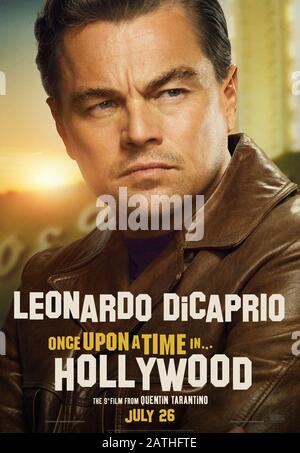 Einmal In Hollywood-Jahr: 2019 USA/UK/China Director: Quentin Tarantino Leonardo DiCaprio Poster (USA) Stockfoto