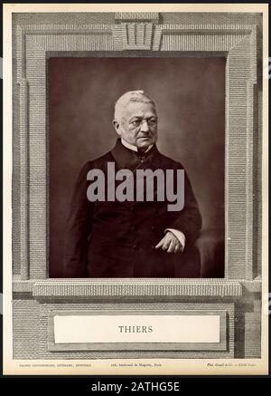 Adolphe Thiers (177-1877), französischer Politiker Präsident der Republik vom 31. August 1871 bis zum 24. Mai des Jahres 1873 Stockfoto