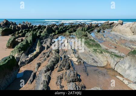 Playa de Barrika im Baskenland Stockfoto