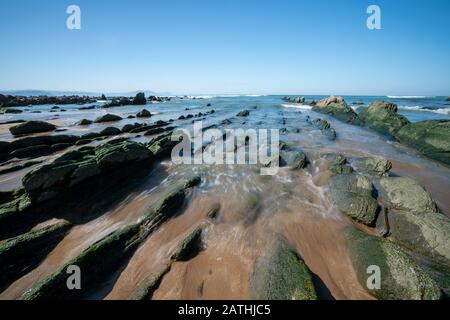 Playa de Barrika im Baskenland Stockfoto