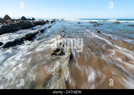 Playa de Barrika im Baskenland Stockfoto