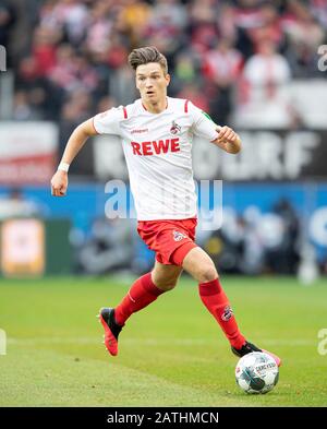 Köln, Deutschland. Februar 2020. Noah Katterbach (K) Aktion, Fußball 1.Bundesliga, 20.Spieltag, FC Köln (K) - SC Freiburg (FR) 4:0, am 02.02.2020 in Köln/Deutschland. Weltweite Nutzung Credit: Dpa Picture Alliance / Alamy Live News Stockfoto