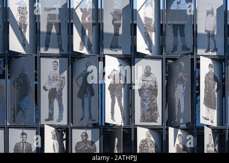 The Everyman and Playhouse Portrait Wall, Liverpool, England Stockfoto